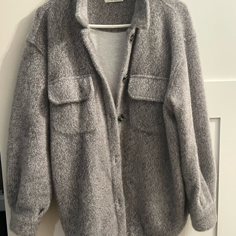 Z Supply Tucker Gray Wool-Blend Jacket